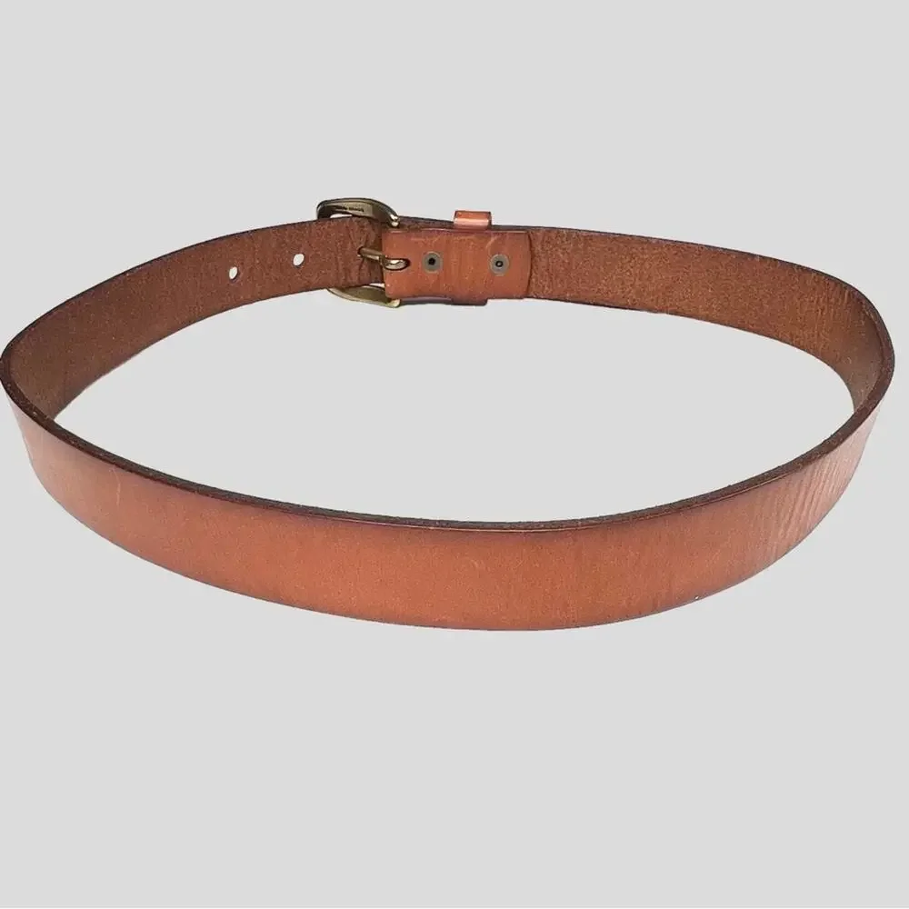 Levi's Brown Full Grain Leather Belt Size M 25